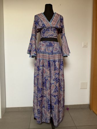 Bohokleid zweiteilig aus Seide