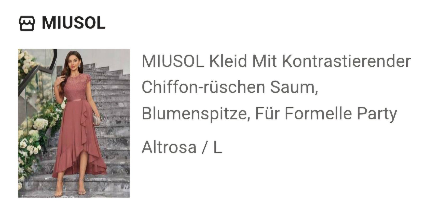 Vestiti: Cocktail Kleid altrosa L – Nuovo e nell'imballaggio originale da Büttikon AG venduto da PAM120319 9