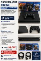 Playstation 4 Slim 500GB guter Zustand inklusive Spiele