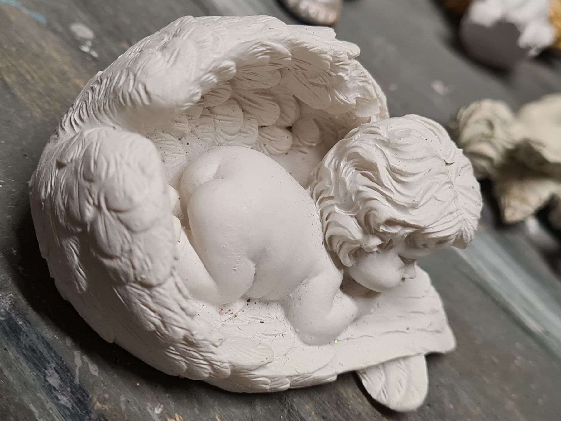 Statuette: Engelsfigur, ca. 8x5.5 cm – Usato da Amriswil venduto da kleindeko 2