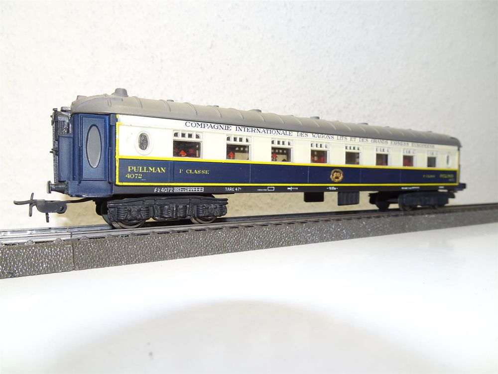 Voiture Voyageurs CIWL Pocher HO - GEE 4072 Pullman Éclairage 1ère Classe - Occasion TBE