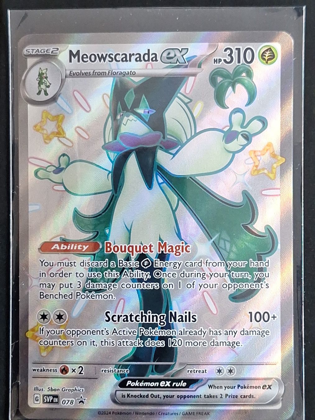 Pokémon Carte collezionabili: Meowscarada ex - Promo – Usato da Altstätten SG venduto da GGsGameshop