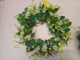 neu: Türkranz Wandkranz mit Blumen, Deko  Sommer