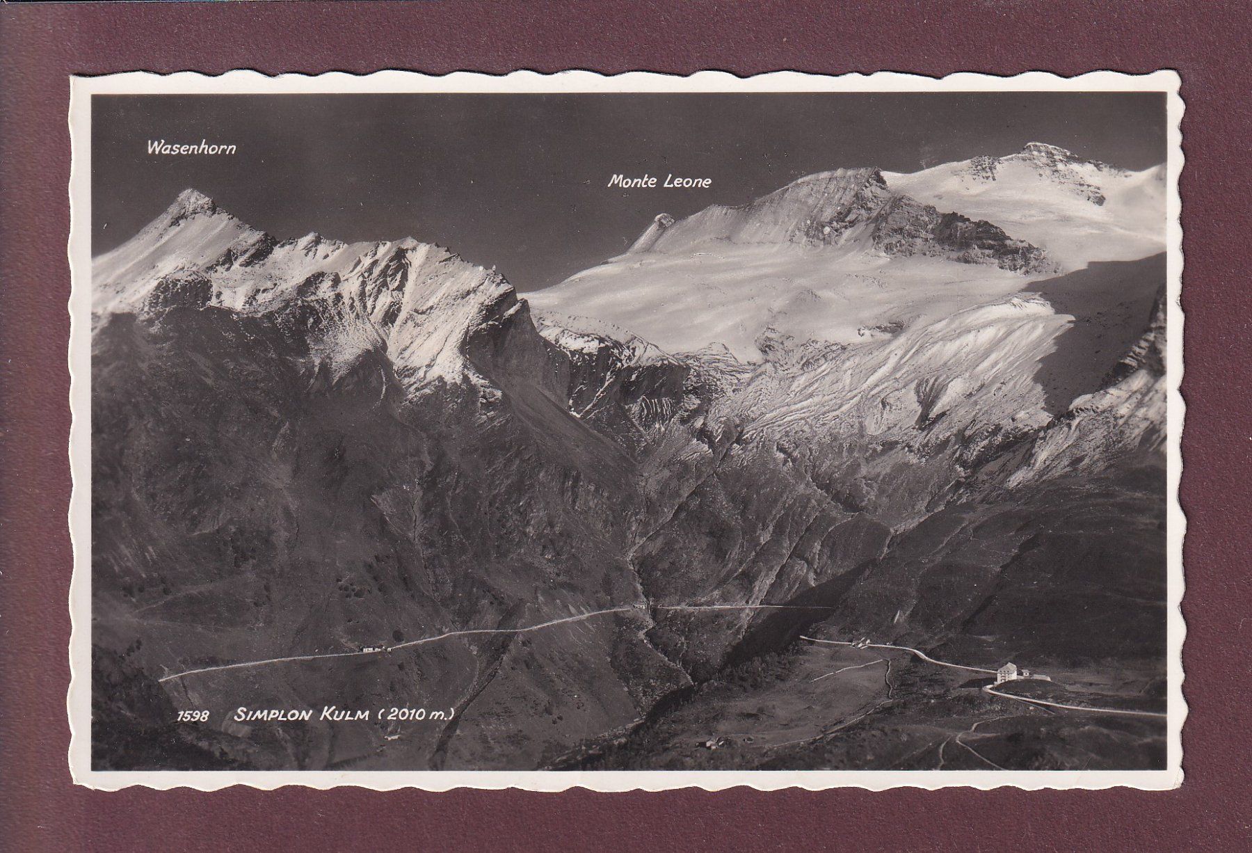 Cartoline postali: SIMPLON KULM - Wasenhorn - Monte Leone – Usato da Pully venduto da nicecards