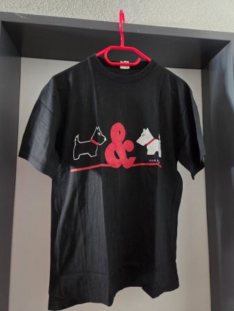 Neuw. T'Shirt schwarz mit Hunde Motiv - Gr. M