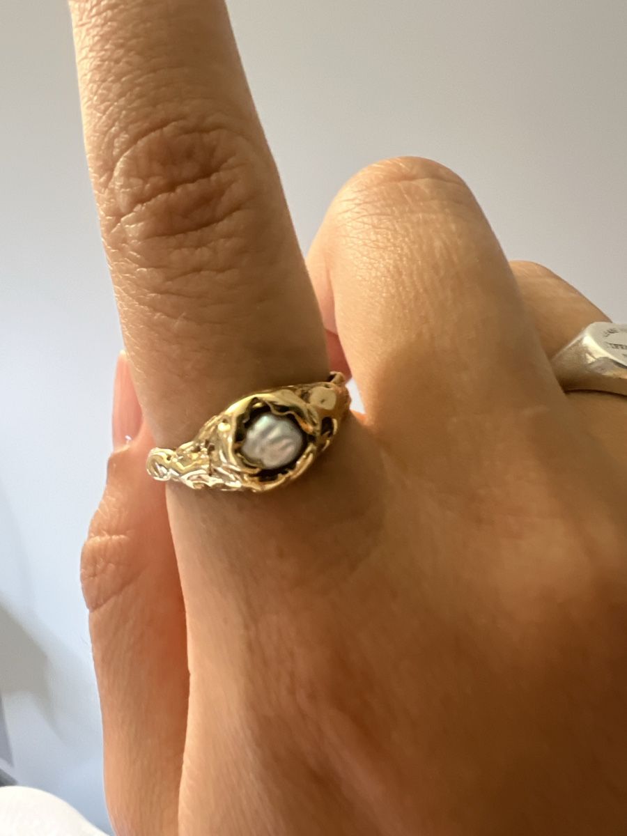 Anelli: Ninetwo5 solid gold keshi pearl ring – Nuovo (secondo la descrizione) da Arth venduto da ala_2fb6 2