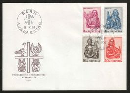 1961 : Serie " Evangelisten " auf FDC