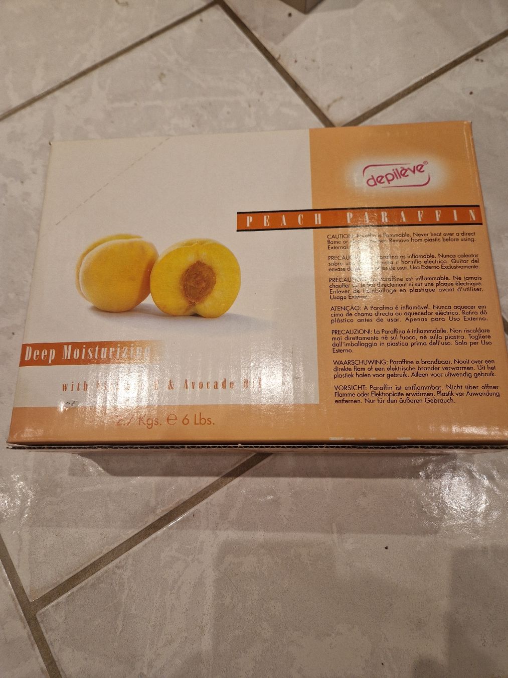 Pediküre: paraffin peach 2.7 kg – Neu und originalverpackt aus Volketswil von Ciao75
