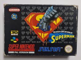 Death and Return of Superman ☠️ Super Nintendo SNES PAL NOE