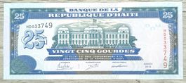 Haiti 25 gourdes UNC