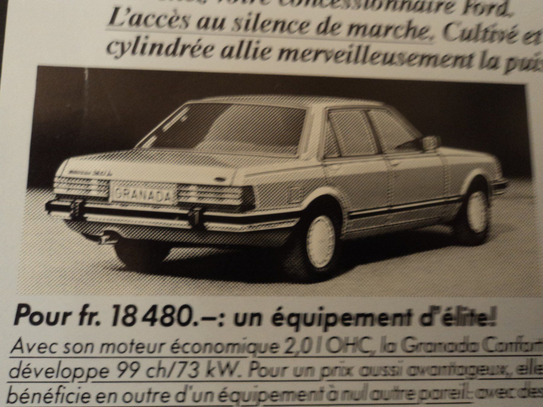 Ford Documents: Prospekt Ford Granada V6 – D'occasion à Schwarzenburg par modelCARama 1