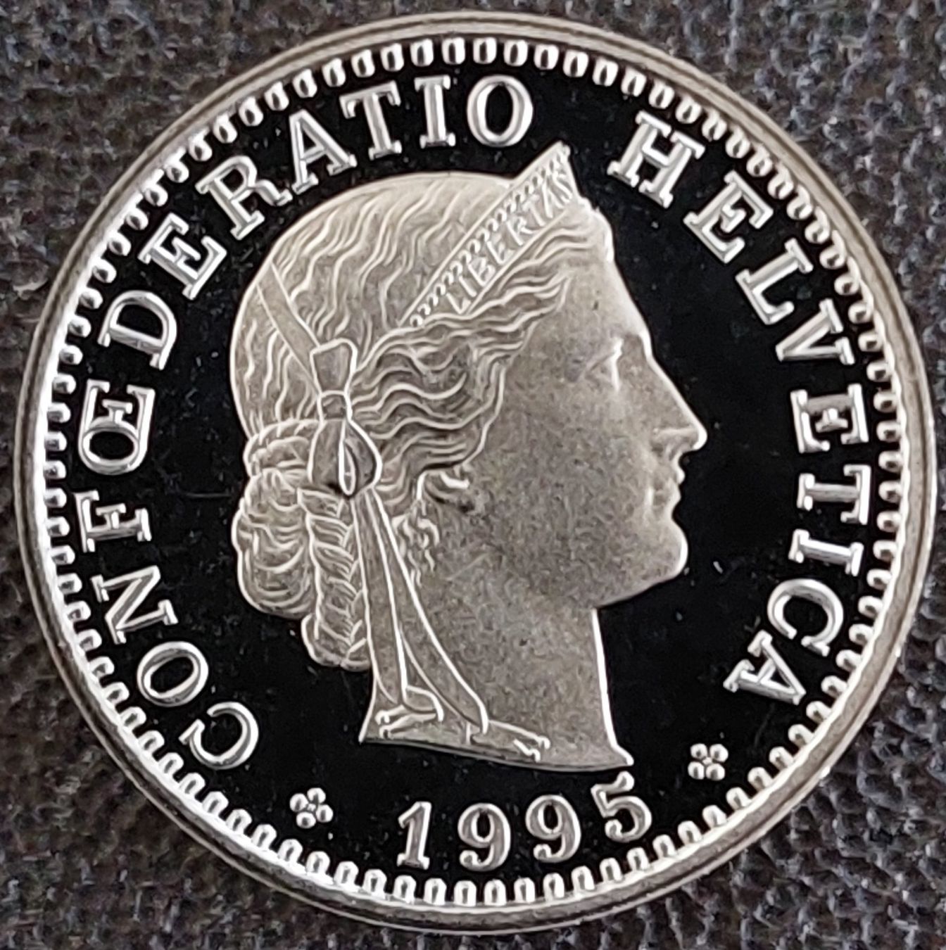 Tutti le monete: 20 Rappen 1995 stgl. / aus Münzsatz – Nuovo (secondo la descrizione) da Arch venduto da coinsandmore