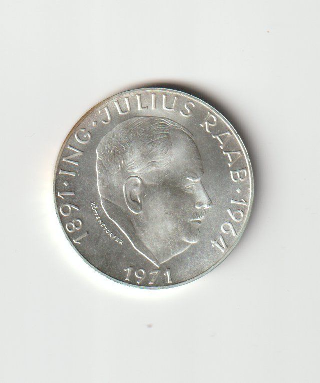Alle Münzen: 50 Schilling  1971 – Gebraucht aus Minusio von Mer66