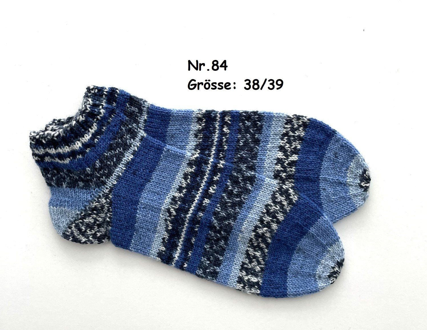 Calze: Sneaker - Socken handgestrickt  Gr.38/39  Nr.84 – Nuovo e nell'imballaggio originale da  venduto da