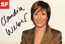 Claudia Weber SF Moderatorin Autogramm signiert Foto 10x15cm