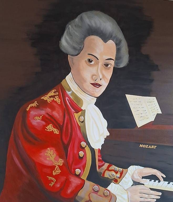 Dipinti: Mozart auf Leinwand – Nuovo e nell'imballaggio originale da Au SG venduto da Dhana03