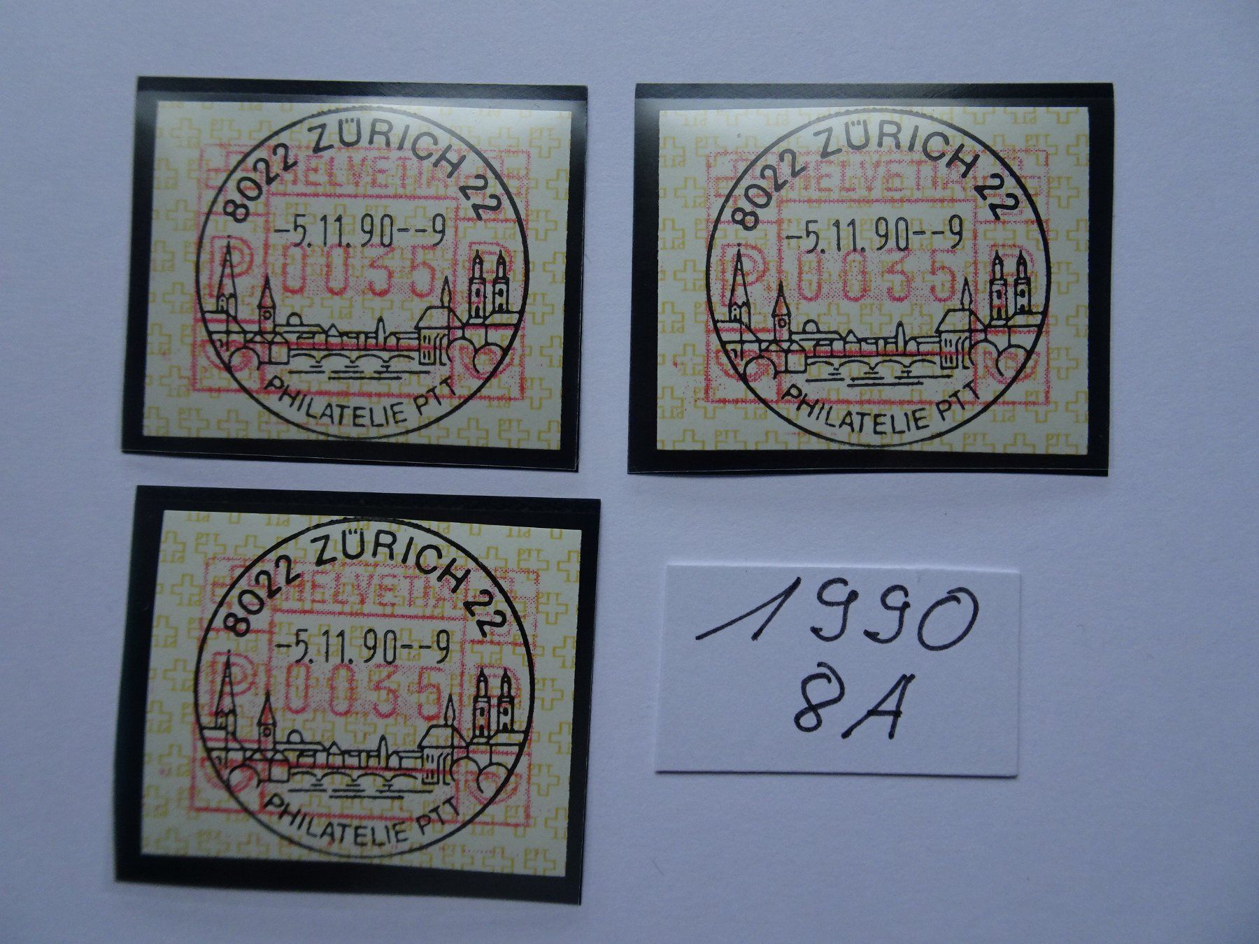 Tous les timbres: ATM-Typ 8A Vollstempel – Neuf (Voir description) à Aadorf par Chnorli-Furz