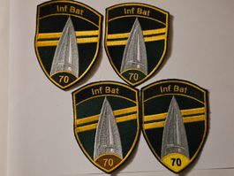 Infanterie Abzeichen 4 Badges mInf Bat 70 Tenue A Original