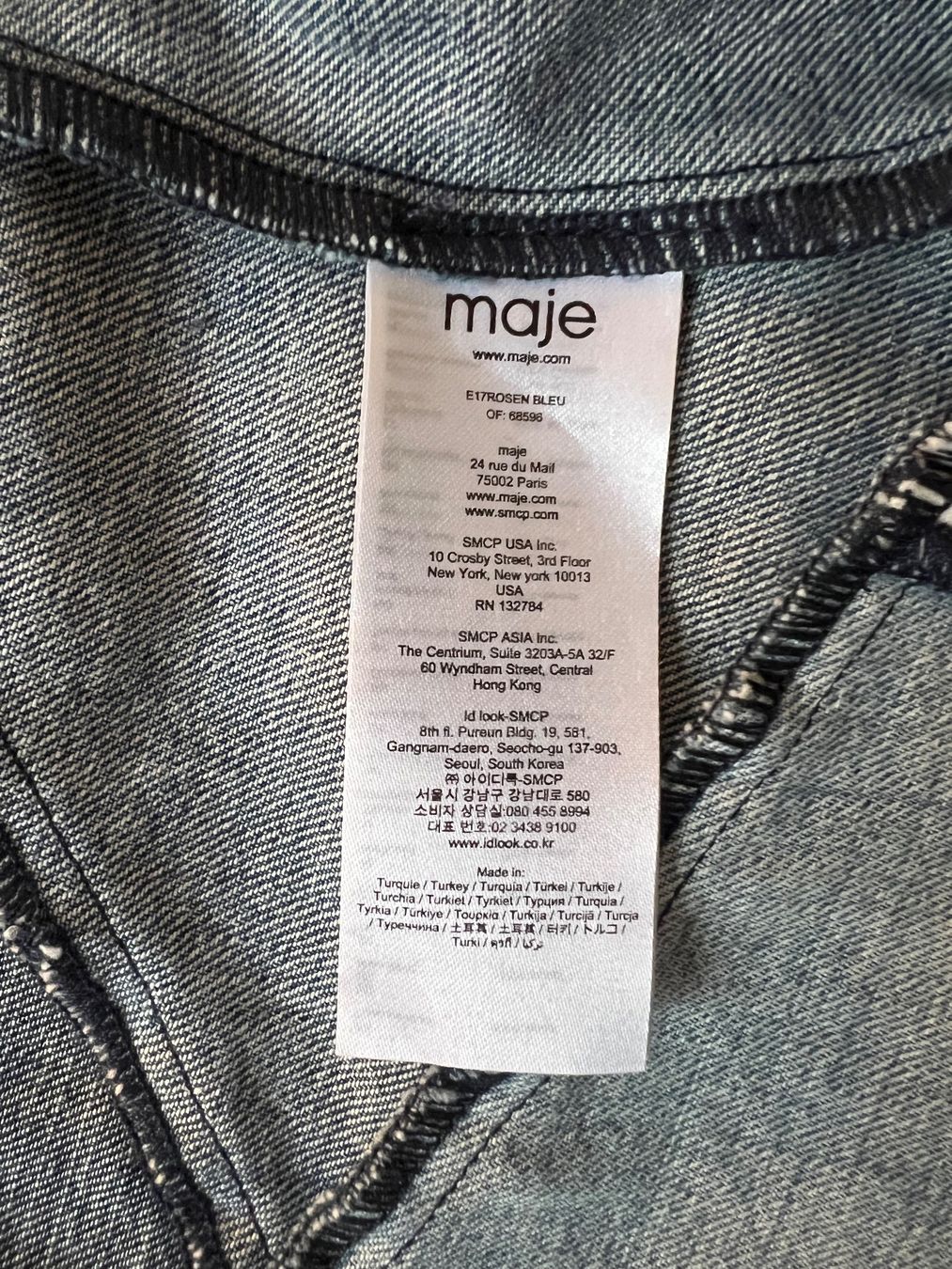 Maje Kleider: Maje Denim Patchwork Kleid – Gr. 1 (36) – Gebraucht aus Zürich von ella_jj 1