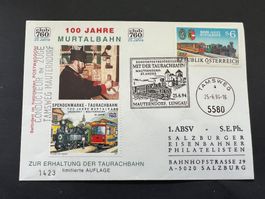 Murtalbahn Österreich1994 Brief gest. (E1538)