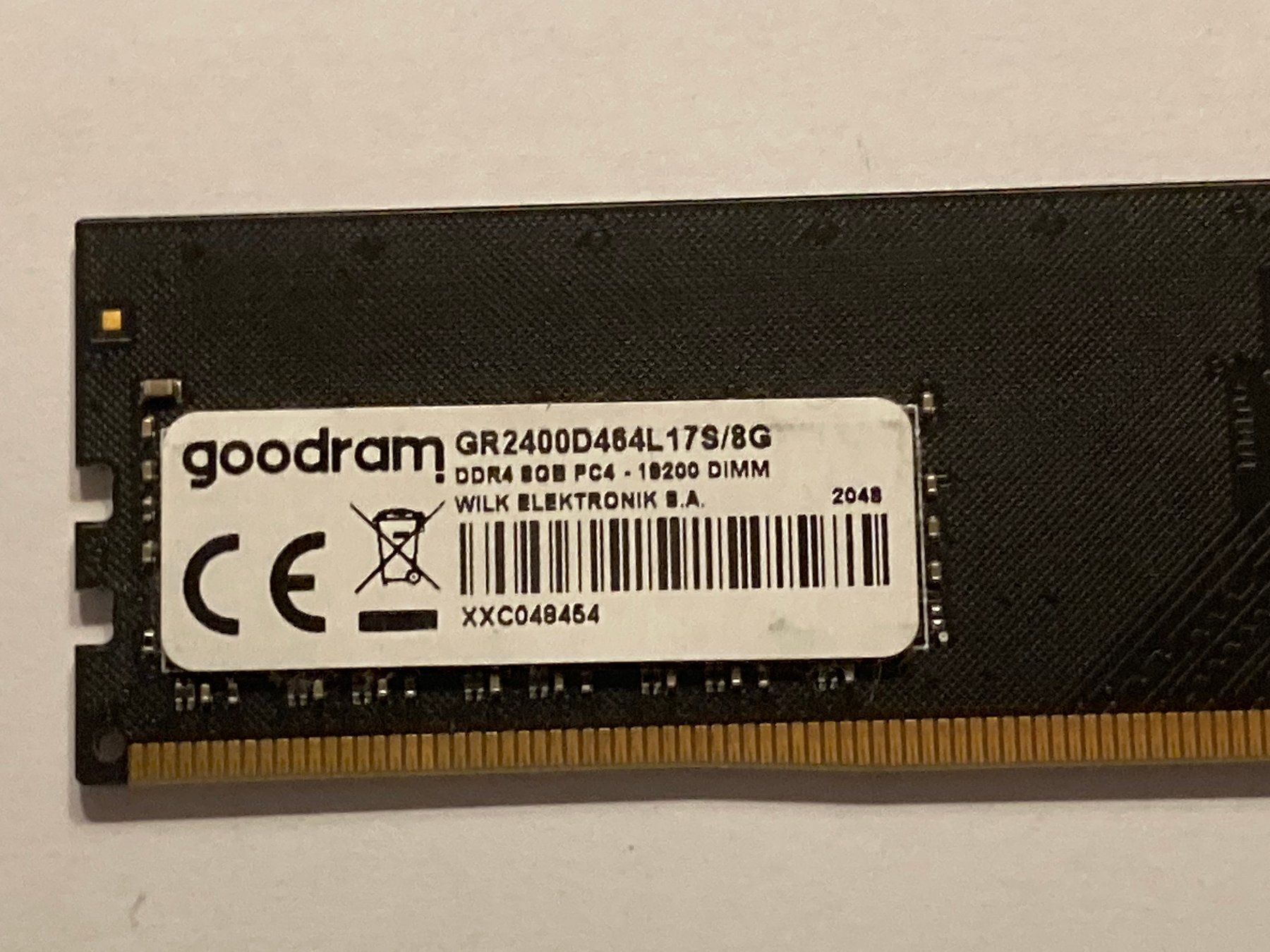 Memoria / RAM: GoodRam DDR4 8GB PC4-19200 DIMM RAM – Usato da Wettingen venduto da Schabernack_sam 1
