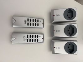 3x Funk-Zwischenstecker ITR-3500, 2x Fernbedienung
