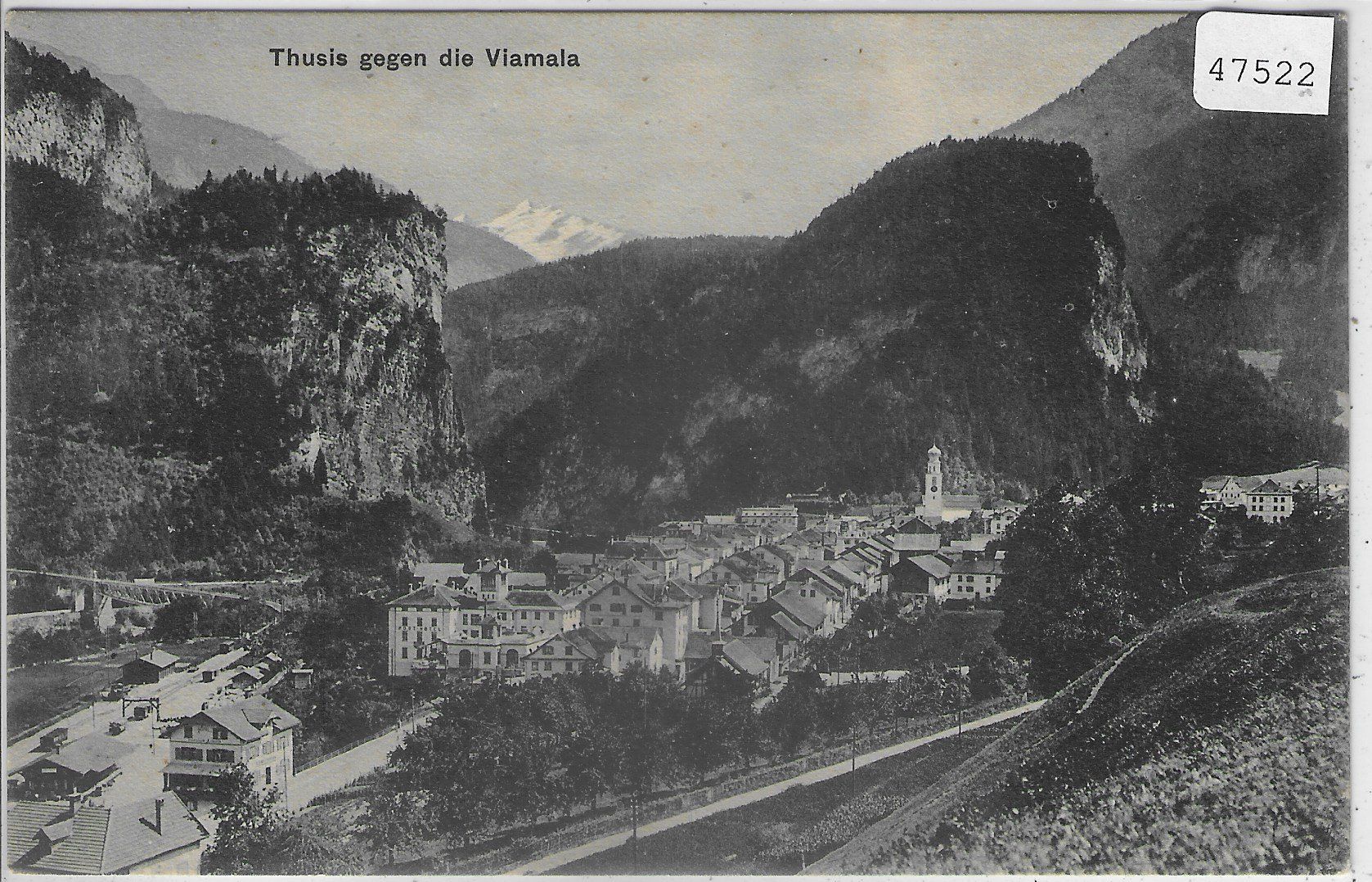 Cartoline postali: Thusis gegen die Viamala – Usato da Ettingen venduto da Kartenplanet