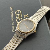 Ebel Classic Wave / Stahl & 18K Gold mit 12 Diamanten 🇨🇭