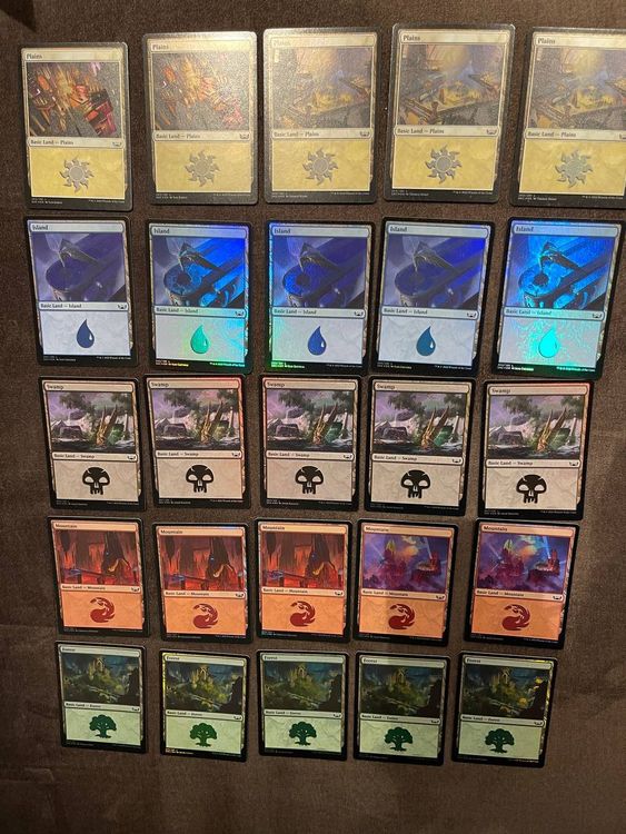 25X Foil Basic Lands MTG Kaufen auf Ricardo