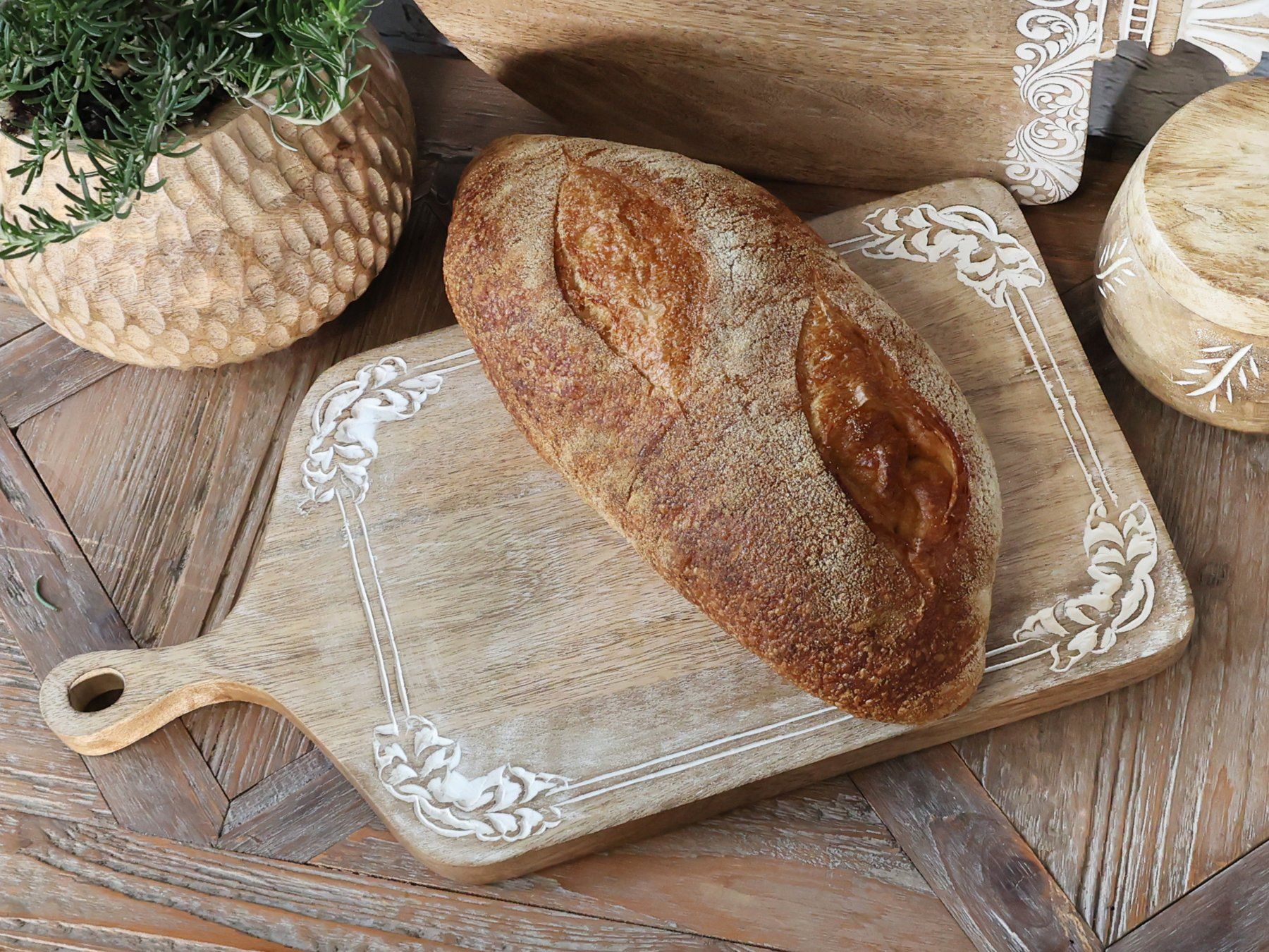 Piatti di portata: Tapasbrett «Tours», Länge 46 cm – Nuovo e nell'imballaggio originale da Innertkirchen venduto da Glatthard-Interior