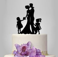 NEUER Torten Topper Hochzeitstorte Paar & Kids - 2021054