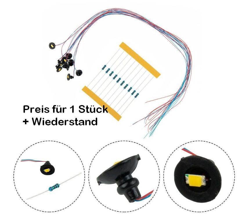 Modellini di ferrovie: LED-Hängelampe 3/12-18V DC schwarz – Nuovo (secondo la descrizione) da Luzern venduto da Salefactory