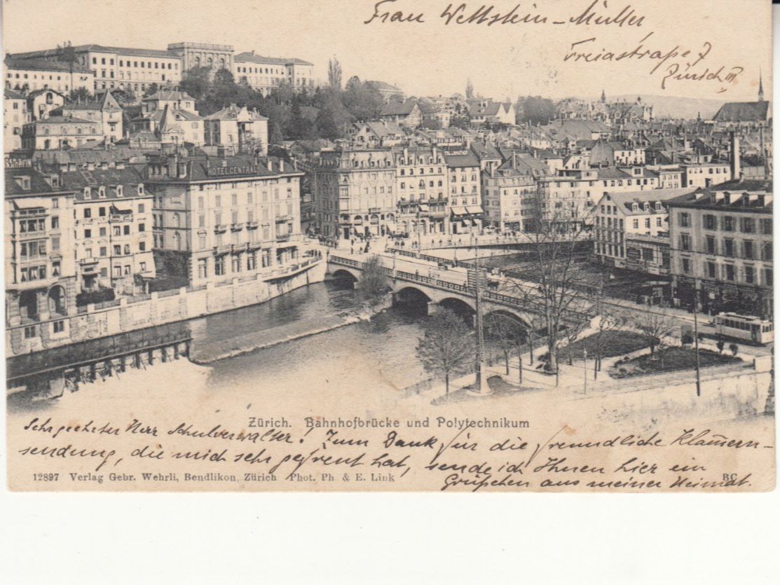 Cartoline postali: Zürich 1905 – Usato da Bürglen TG venduto da StampGraf