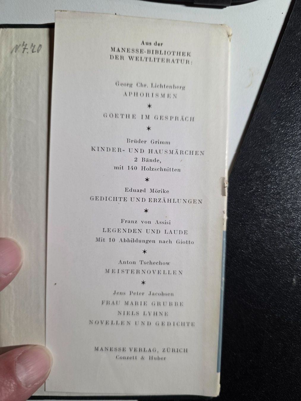 Libri: Matthias Claudius - Der Wandsbecker Bote - 1947 – Usato da Walterswil BE venduto da Lonitti 3