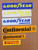 ABZIEHBILDLI / AUFKLEBER - PIRELLI - GOOD YEAR - CONTINENTAL