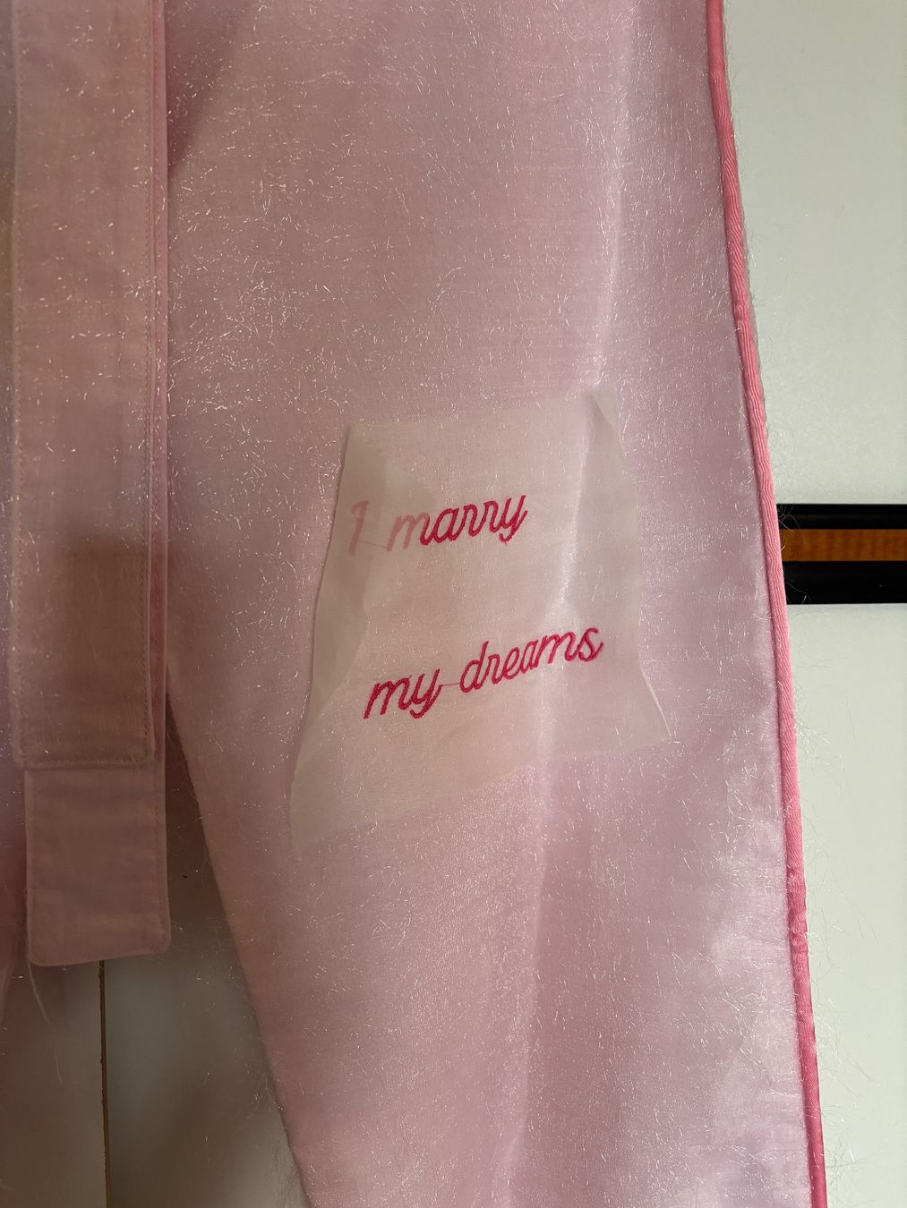 Pantaloni: embroidered pink pants - S / unique piece – Usato da St-Saphorin-Lavaux venduto da selb94 6
