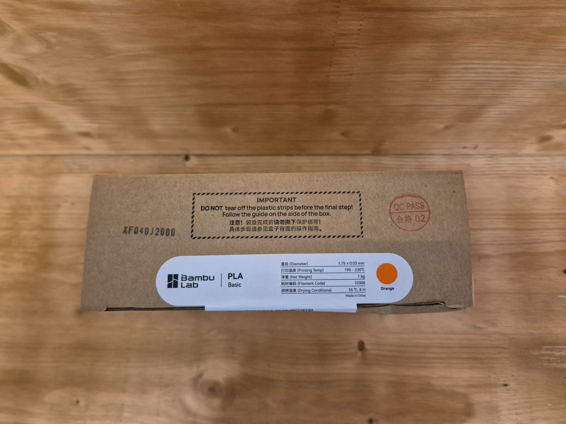 Bambu Lab Filament: Bambu Lab PLA Orange Refill ohne Spule – Neuf avec emballage d'origine à Rickenbach b. Wil par agu_6jgz