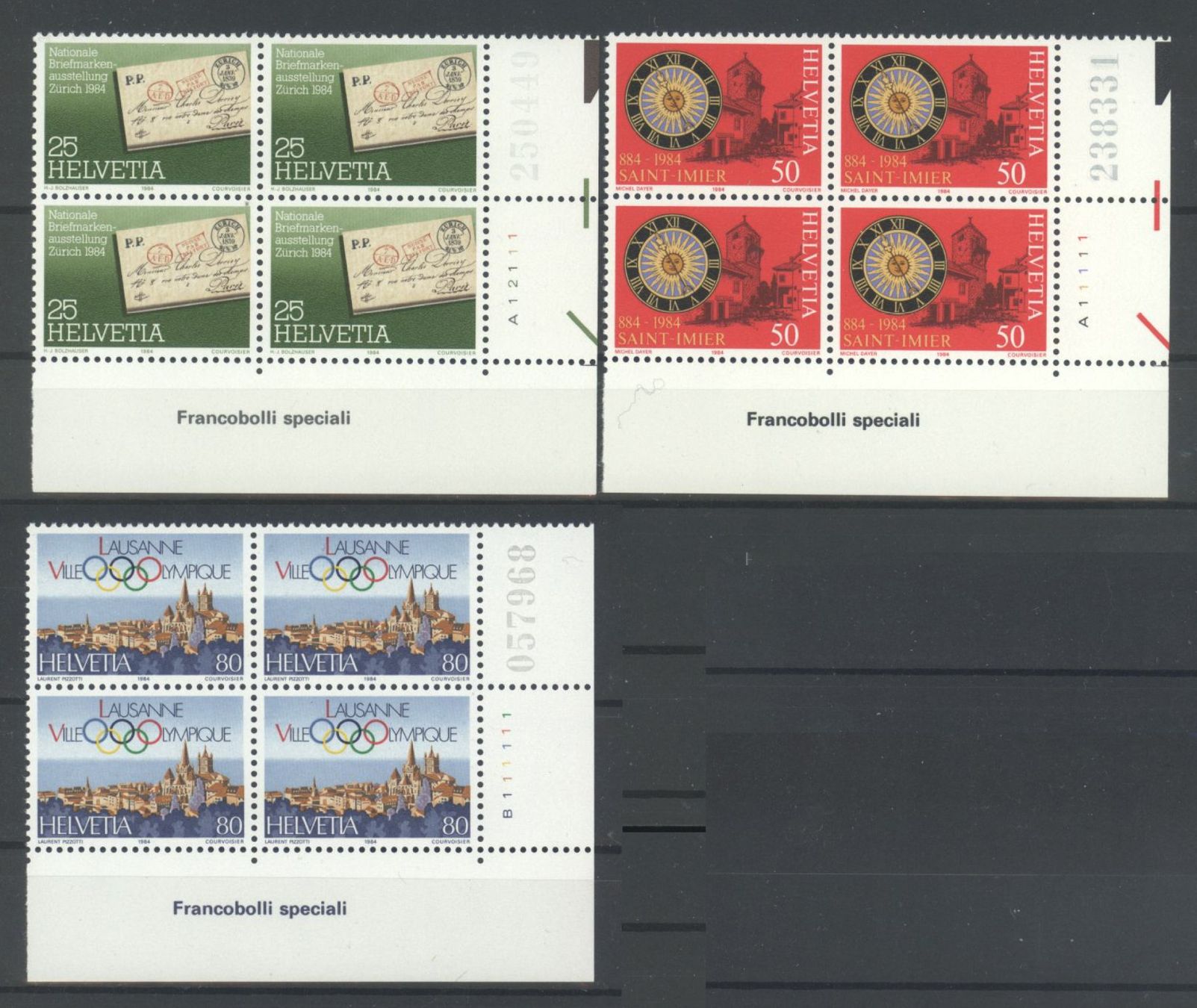 Tutti i francobolli: 1984, Sonderpostmarken I ** – Usato da Willisau venduto da Vollstempel