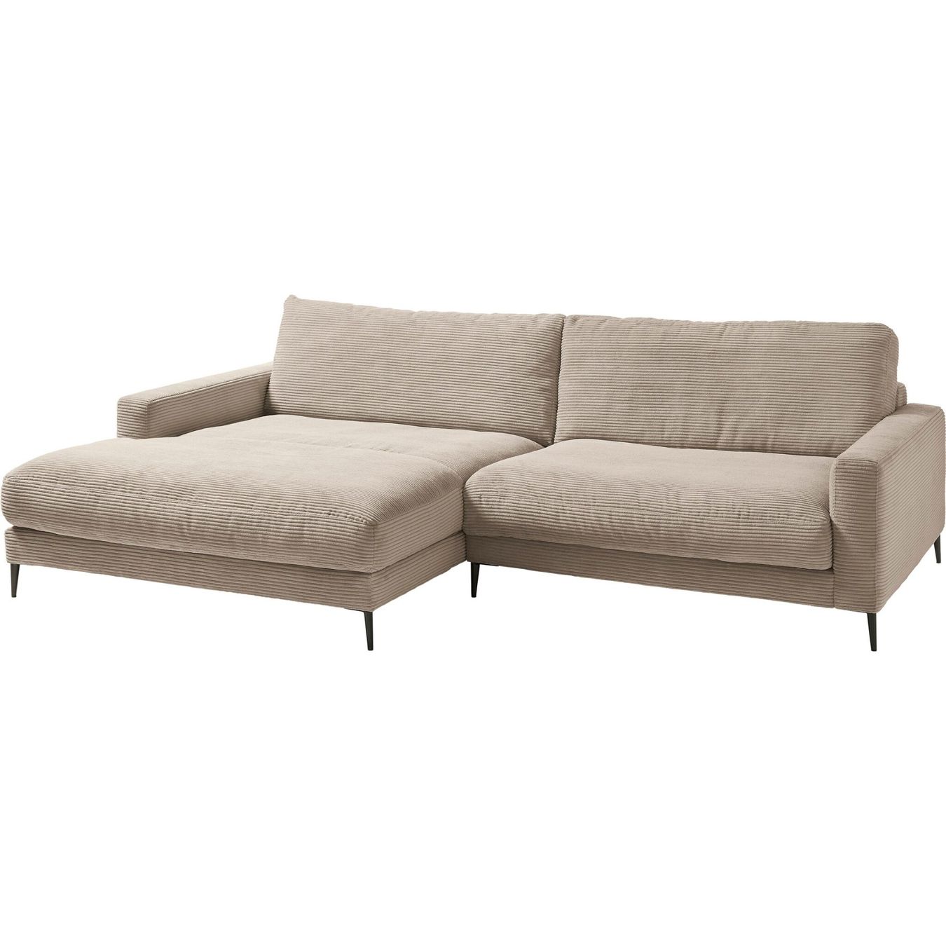 Divani: Ecksofa  Uptown in Cord taupe links – Nuovo e nell'imballaggio originale da Bischofszell venduto da deluxe-moebel 1