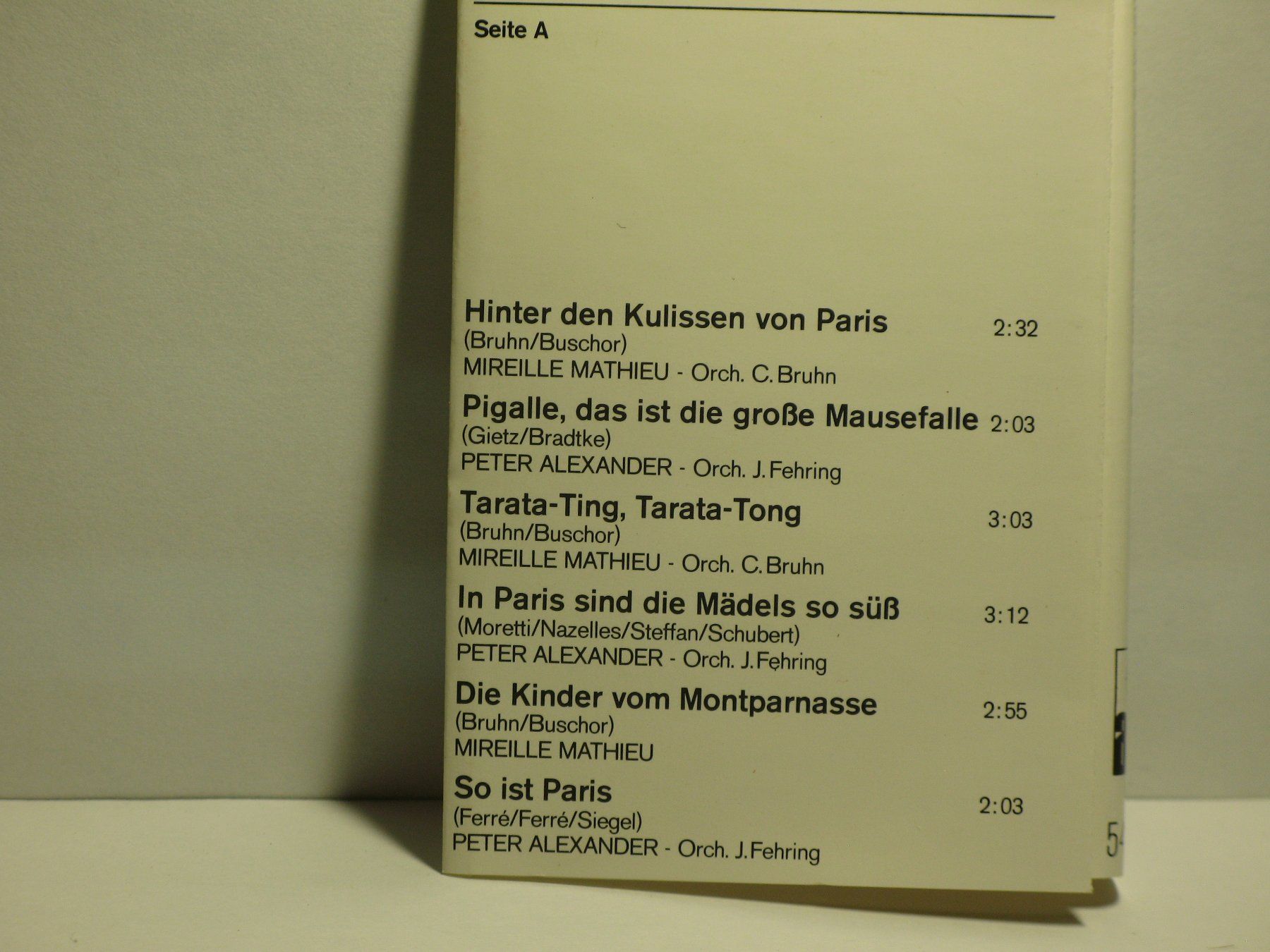 Cassettes audio: MIREILLE  +  PETER     Olala / Servus   Goldenes Bambi 1973 – D'occasion à Langnau i. E. par gf2_29jt 1