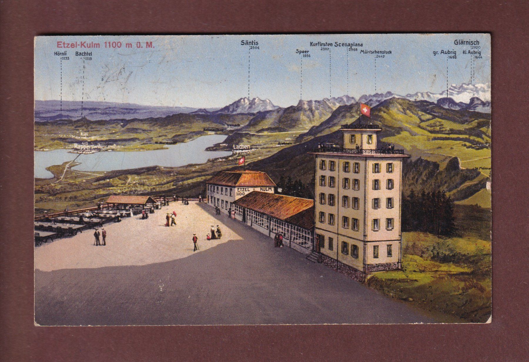 Cartoline postali: ETZEL-KULM - 1917 – Usato da Pully venduto da nicecards-shop