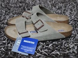 Birkenstock, Arizona Veloursleder, Gr. 41, Softfussbett, NEU