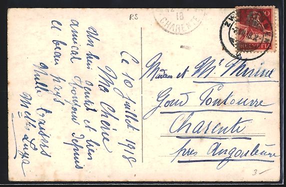 Cartoline postali: Zweisimmen, Ortsansicht mit Bergpanorama – Usato da Berlin venduto da bartko-reher 1