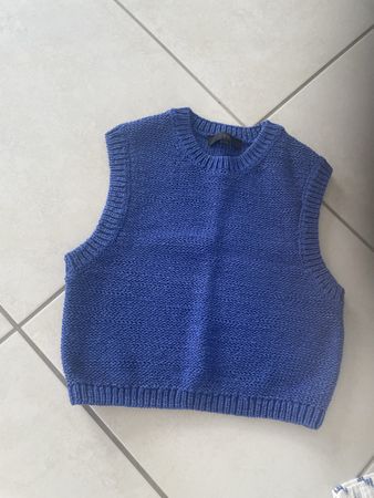 Strickweste blau Grösse S . Zara