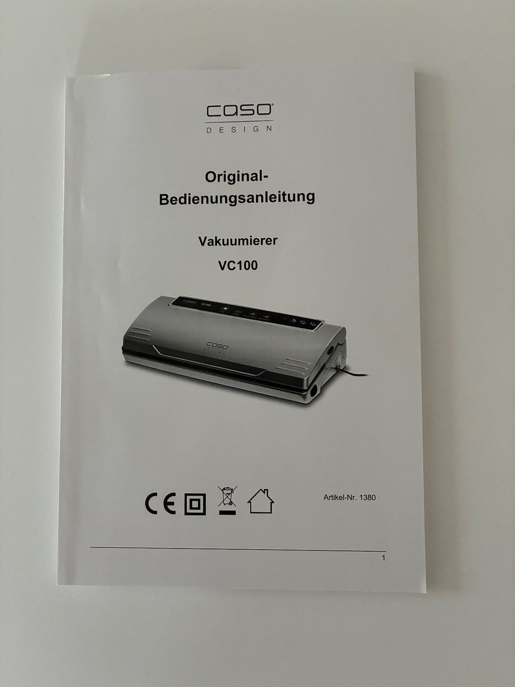 Elettrodomestici da cucina: Vakuumierer VC100 CASO Design – Usato da Hombrechtikon venduto da rb-egg 3