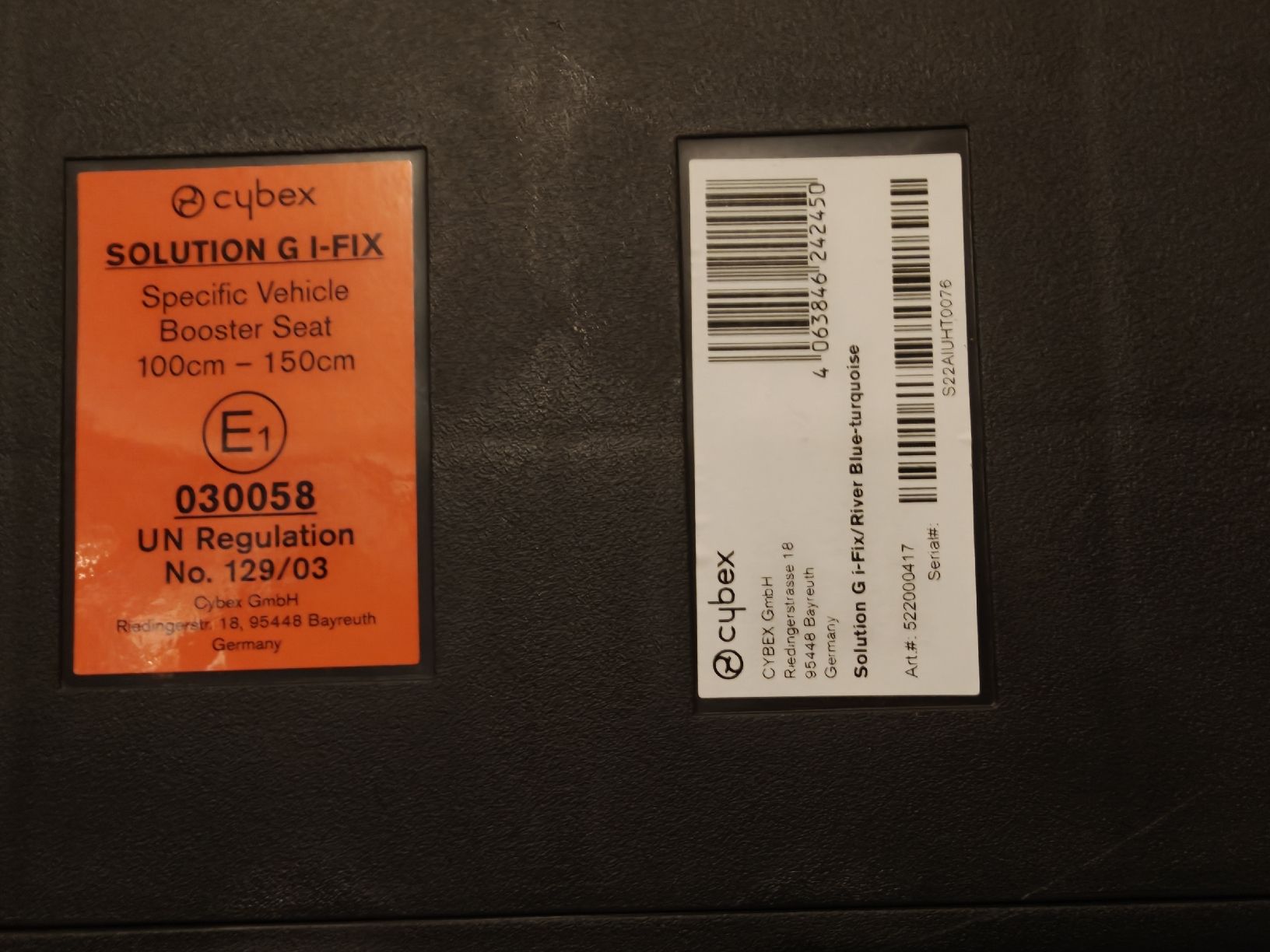 Cybex Seggiolini per auto: Cybex Solution G-Fix Booster Seat - Blue Turquoise  Not used – Nuovo (secondo la descrizione) da Aarburg venduto da SergiCH 6