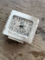 Petite montre de table ANGELUS  avec réveil argent
