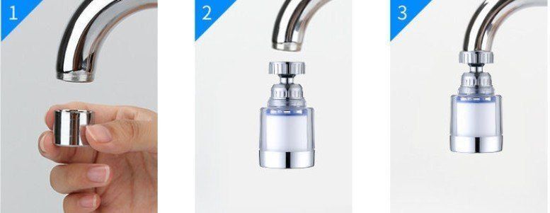 Sanitär: Wasser Wasserhahnfilter Leitungswasser mit 4xErsatz Filter – Neu (gemäss Beschreibung) aus Kirchdorf AG von Aarereussshop 3