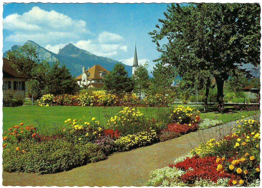 Cartoline postali: AK Bad Ragaz Kurpark – Usato da Rheinfelden venduto da wil_m7gh