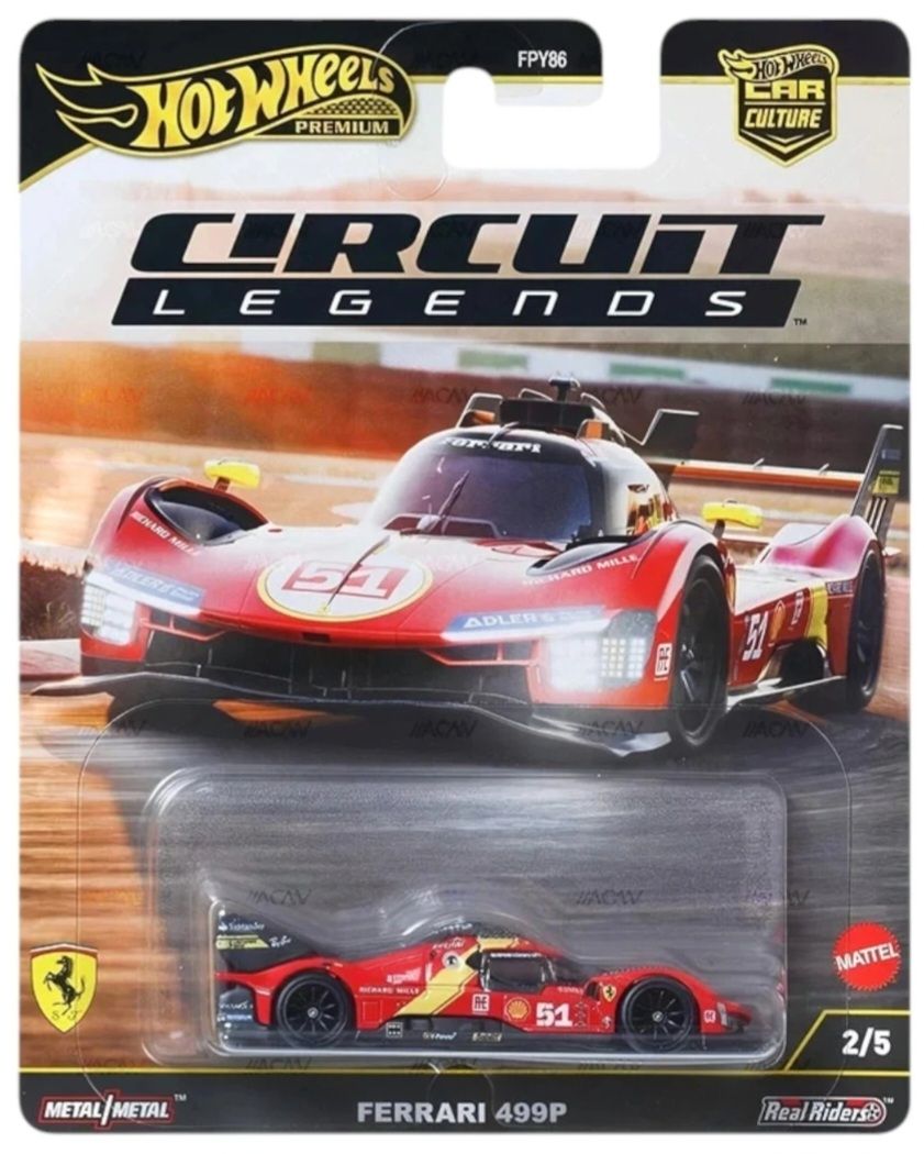 Hot Wheels Modellini d'auto: Hot Wheels Premium Circuit Legends Ferrari 499P – Nuovo e nell'imballaggio originale da Niedergösgen venduto da Bolli3